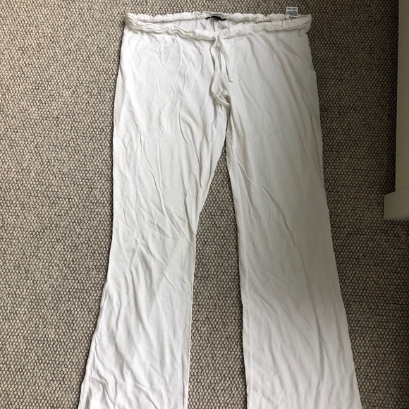 James Perse white cotton lounge pant size 2 - Picture 2 of 7